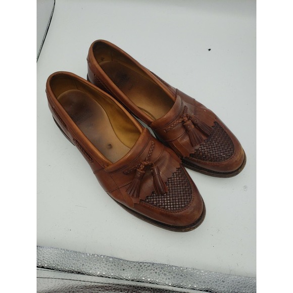 Allen‎ Edmonds Loafers Men Size 10 D Brown Leather 1809 Cody Tassel Kiltie